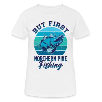 Fisherman Fisherman Fisherman Nordic Pike - Women's Breathable T-Shirt - white - Front - AI Model Female 172 dark (172cm)