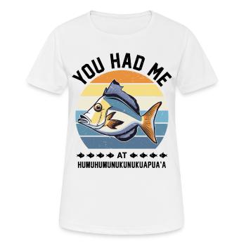 Riff-drückerfisch Trommel Hummuhumunukunukuapua'a - Frauen T-Shirt atmungsaktiv - Weiß - Vorne - AI Model Female 172 dark (172cm)