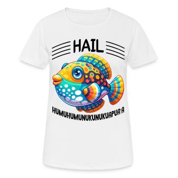 Humuhumunukunukuapua'a Riff-drückerfisch - Frauen T-Shirt atmungsaktiv - Weiß - Vorne - AI Model Female 172 dark (172cm)