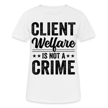Directeur de la bureaucratie des services sociaux - T-shirt respirant Femme - blanc - Devant - AI Model Female 172 dark (172cm)