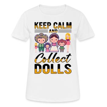 Collectible Doll Porcelain Doll Antique - Women's Breathable T-Shirt - white - Front - AI Model Female 172 dark (172cm)