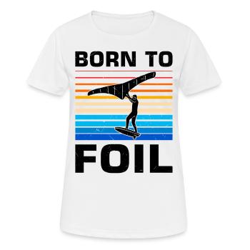 Wingsurfing Foil Wing Wing Boarding Wing Foiling - Frauen T-Shirt atmungsaktiv - Weiß - Vorne - AI Model Female 172 dark (172cm)