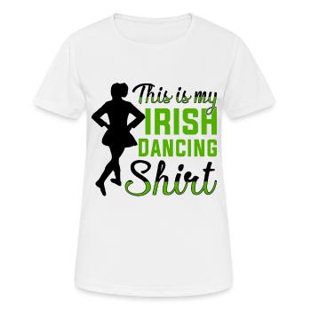 Irish Dance Irish Dancing - Women's Breathable T-Shirt - white - Front - AI Model Female 172 dark (172cm)
