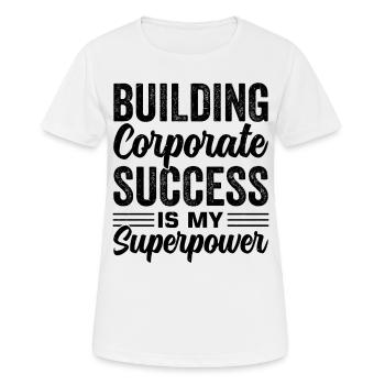 BWL Betriebswirtschaft Büro - Frauen T-Shirt atmungsaktiv - Weiß - Vorne - AI Model Female 172 dark (172cm)