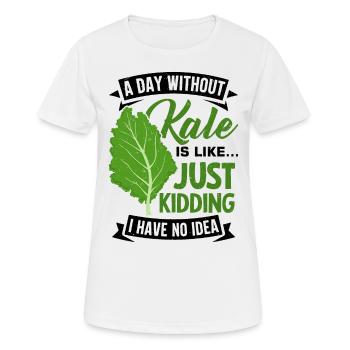 Kale Vegetarian Veganism - Women's Breathable T-Shirt - white - Front - AI Model Female 172 dark (172cm)