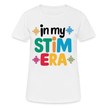 In meiner Stimulationsära Autismus-Spektrum - Frauen T-Shirt atmungsaktiv - Weiß - Vorne - AI Model Female 172 dark (172cm)