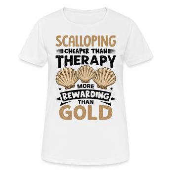 Seashell Shell Collector Scallop - Women's Breathable T-Shirt - white - Front - AI Model Female 172 dark (172cm)