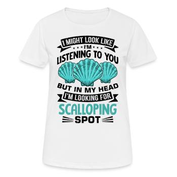 Seashell Shell Collector Scallop - Women's Breathable T-Shirt - white - Front - AI Model Female 172 dark (172cm)