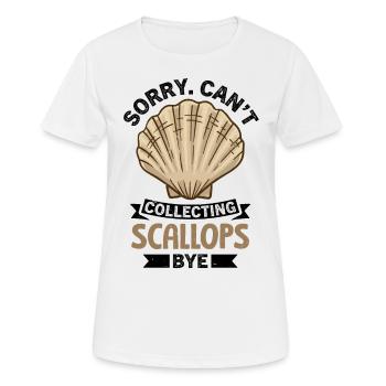 Coquillage coquillage collecteur pétoncle - T-shirt respirant Femme - blanc - Devant - AI Model Female 172 dark (172cm)