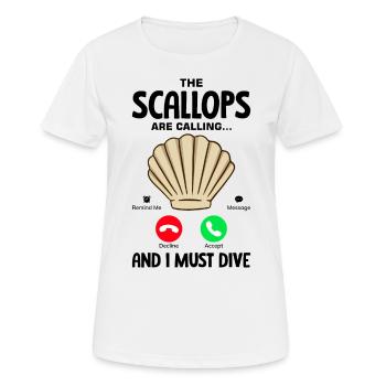 Seashell Shell Collector Scallop - Women's Breathable T-Shirt - white - Front - AI Model Female 172 dark (172cm)