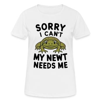 Witziger Molch Spruch - Frauen T-Shirt atmungsaktiv - Weiß - Vorne - AI Model Female 172 dark (172cm)