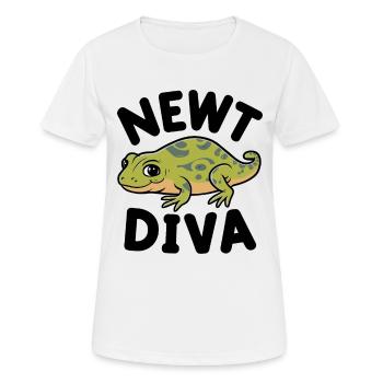 Witziger Molch Spruch - Frauen T-Shirt atmungsaktiv - Weiß - Vorne - AI Model Female 172 dark (172cm)