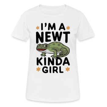 Witziger Molch Spruch - Frauen T-Shirt atmungsaktiv - Weiß - Vorne - AI Model Female 172 dark (172cm)