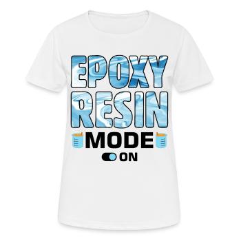 Drôle de dicton en résine époxy - T-shirt respirant Femme - blanc - Devant - AI Model Female 172 dark (172cm)