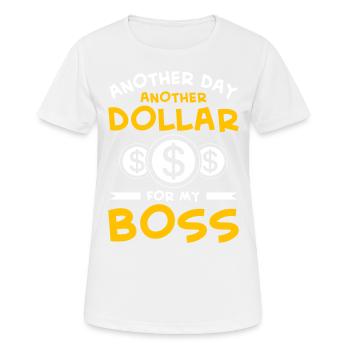 Humour de bureau - T-shirt respirant Femme - blanc - Devant - AI Model Female 172 dark (172cm)