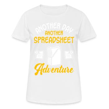 Office Humor - Women's Breathable T-Shirt - white - Front - AI Model Female 172 dark (172cm)