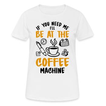 Humour de bureau - T-shirt respirant Femme - blanc - Devant - AI Model Female 172 dark (172cm)