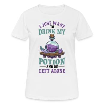 Potion Fantasy Enthousiaste RPG Gamer - T-shirt respirant Femme - blanc - Devant - AI Model Female 172 dark (172cm)