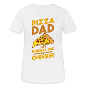Witziger Pizza Spruch - Frauen T-Shirt atmungsaktiv - Weiß - Vorne - AI Model Female 172 dark (172cm)