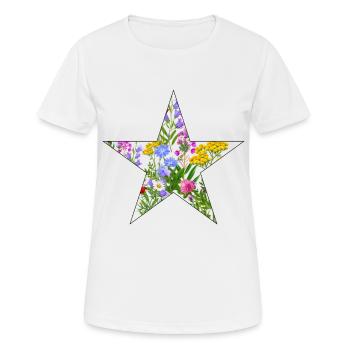 Wildflowers Flowers - Women's Breathable T-Shirt - white - Front - AI Model Female 172 dark (172cm)