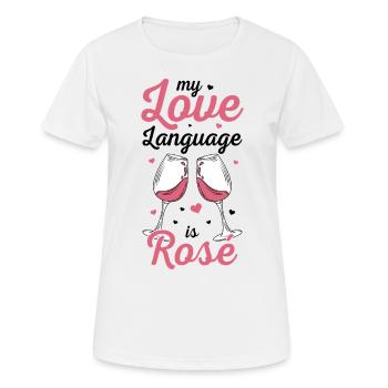 Vin Rosé - T-shirt respirant Femme - blanc - Devant - AI Model Female 172 dark (172cm)