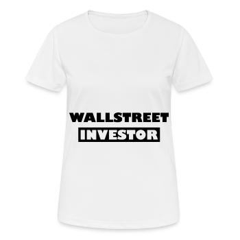 The Wall Street Investor - Women's Breathable T-Shirt - white - Front - AI Model Female 172 dark (172cm)