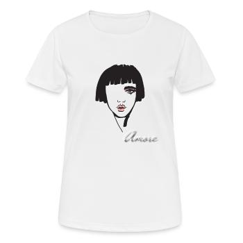 Amore Woman - Women's Breathable T-Shirt - white - Front - AI Model Female 172 dark (172cm)