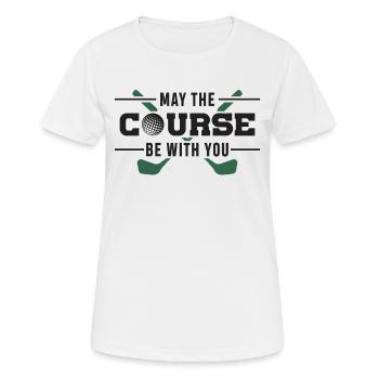 Golf Golfer Golfschläger Golfspieler Geschenk - Frauen T-Shirt atmungsaktiv - Weiß - Vorne - AI Model Female 172 dark (172cm)