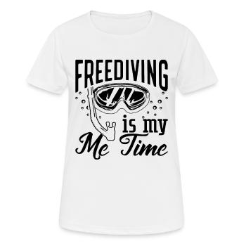 Apnée Apnée Apnée Idée cadeau apnée - T-shirt respirant Femme - blanc - Devant - AI Model Female 172 dark (172cm)
