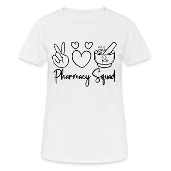 Technicien en pharmacie Cadeau de technicien en pharmacie - T-shirt respirant Femme - blanc - Devant - AI Model Female 172 dark (172cm)