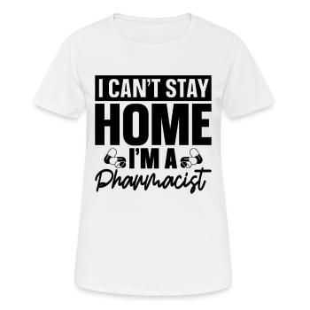 Technicien en pharmacie Technicien technicien en pharmacie Idée cadeau - T-shirt respirant Femme - blanc - Devant - AI Model Female 172 dark (172cm)