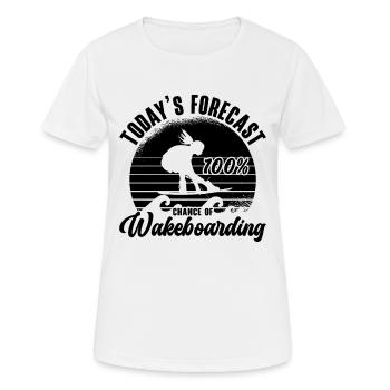 Wakeboarden Wakeboarder Wakeboard Geschenkidee - Frauen T-Shirt atmungsaktiv - Weiß - Vorne - AI Model Female 172 dark (172cm)
