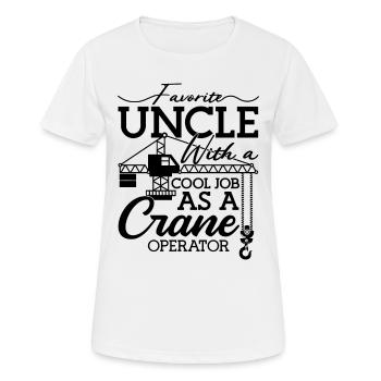 Grutier Ouvrier de la construction Grue Travail Idée cadeau - T-shirt respirant Femme - blanc - Devant - AI Model Female 172 dark (172cm)