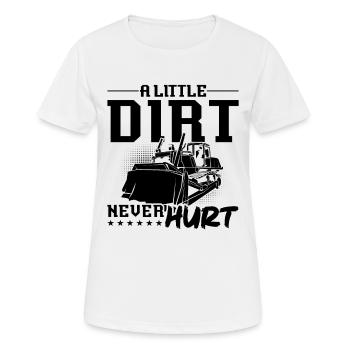 Bagger Raupe Bauarbeiter Bulldozer Geschenkidee - Frauen T-Shirt atmungsaktiv - Weiß - Vorne - AI Model Female 172 dark (172cm)