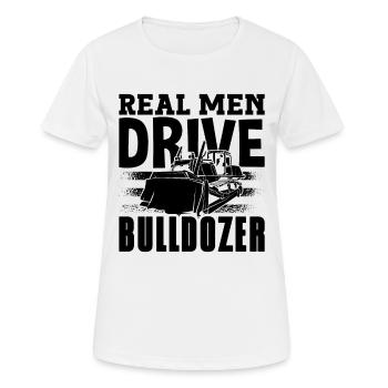 Bagger Bauarbeiter Bulldozer Raupe Geschenkidee - Frauen T-Shirt atmungsaktiv - Weiß - Vorne - AI Model Female 172 dark (172cm)