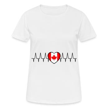 The Canadian frequency - Women's Breathable T-Shirt - white - Front - AI Model Female 172 dark (172cm)