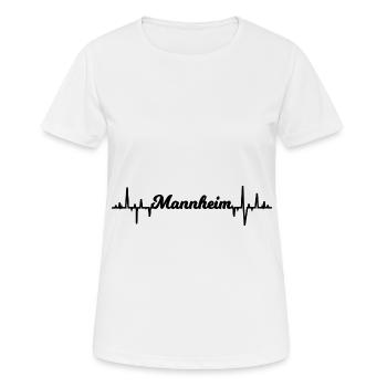 Les Mannheimer - T-shirt respirant Femme - blanc - Devant - AI Model Female 172 dark (172cm)