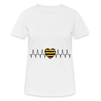 Heartline Saxe - T-shirt respirant Femme - blanc - Devant - AI Model Female 172 dark (172cm)