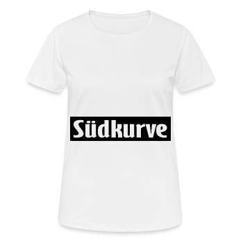 Aimer le Südkurve - T-shirt respirant Femme - blanc - Devant - AI Model Female 172 dark (172cm)