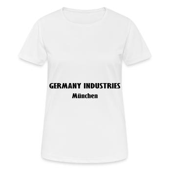 Allemagne Industrie Munich - T-shirt respirant Femme - blanc - Devant - AI Model Female 172 dark (172cm)