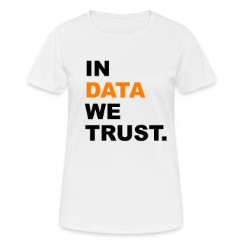 Data - Women's Breathable T-Shirt - white - Front - AI Model Female 172 dark (172cm)