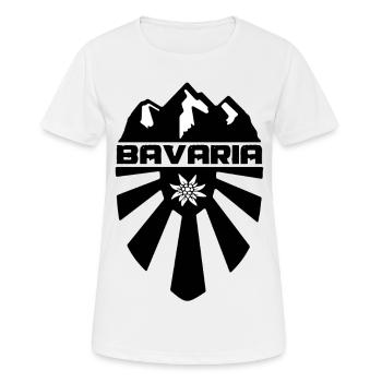 Bayern - Frauen T-Shirt atmungsaktiv - Weiß - Vorne - AI Model Female 172 dark (172cm)