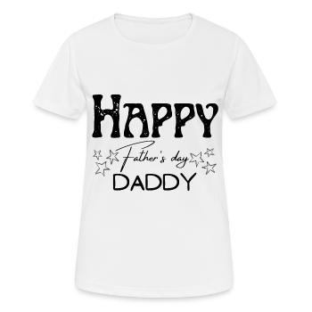 Happy father's day daddy - Women's Breathable T-Shirt - white - Front - AI Model Female 172 dark (172cm)