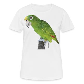 Der Amazonas-Königspapagei - Frauen T-Shirt atmungsaktiv - Weiß - Vorne - AI Model Female 172 dark (172cm)