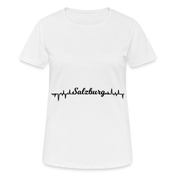 La fréquence Salzbourg - T-shirt respirant Femme - blanc - Devant - AI Model Female 172 dark (172cm)