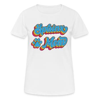 Sphinx Mama Sphinx Chat Sphynx Rétro Vintage - T-shirt respirant Femme - blanc - Devant - AI Model Female 172 dark (172cm)