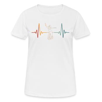 Bauchtanz-herzschlag Für Bauchtänzerin - Frauen T-Shirt atmungsaktiv - Weiß - Vorne - AI Model Female 172 dark (172cm)