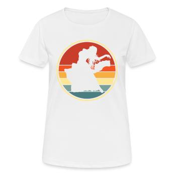 Retro-bauchtanz Für Bauchtänzerin - Frauen T-Shirt atmungsaktiv - Weiß - Vorne - AI Model Female 172 dark (172cm)