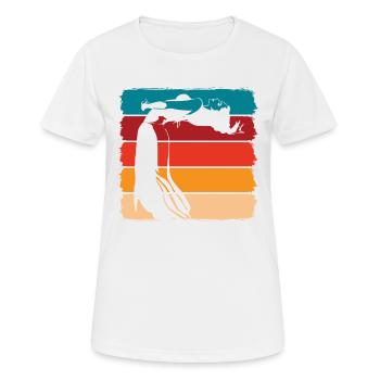 Retro-bauchtanz Für Bauchtänzerin - Frauen T-Shirt atmungsaktiv - Weiß - Vorne - AI Model Female 172 dark (172cm)