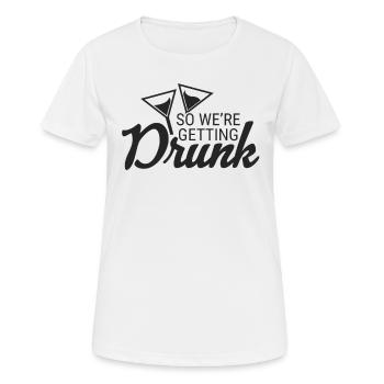 Junggesellenabschied Junggesellenabschied Junggesellenabschied - Frauen T-Shirt atmungsaktiv - Weiß - Vorne - AI Model Female 172 dark (172cm)